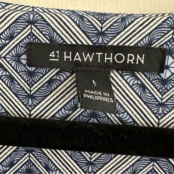 41 Hawthorn V-Neck 1/4 Zip Tunic Top 3/4 Sleeve Women’s L - Picture 7 of 7